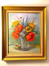 Magnifique huile sur toile encadrée de Maurice Schwab 