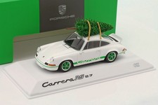 Porsche carrera rs 2,7 l blanche/ verte avec sapin 1973 - Spark Porsche 1/43°
