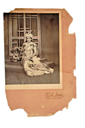 Antique indien studio portrait - indien,