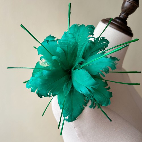 Fascinators fleurs plumes - fleurs,