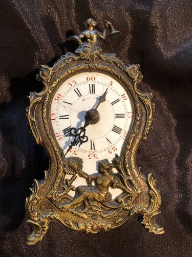 Ancienne petite pendule bronze - pendule,