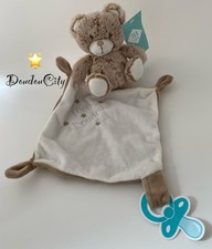 4868🌟 TEX Baby Mon Doudou Plat Mouchoir Ours Ourson Bear Marron Beige