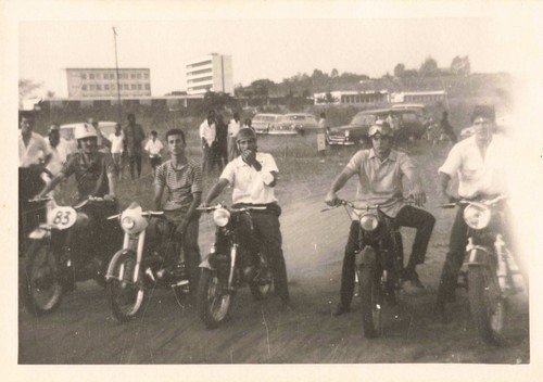Ancienne photo circa - 1960, moto