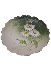 Vintage assiette ?️ fleurie ? "marguerites " ancienne signée AB