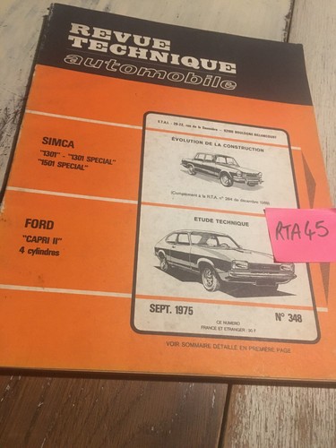 Revue technique automobile - revue,