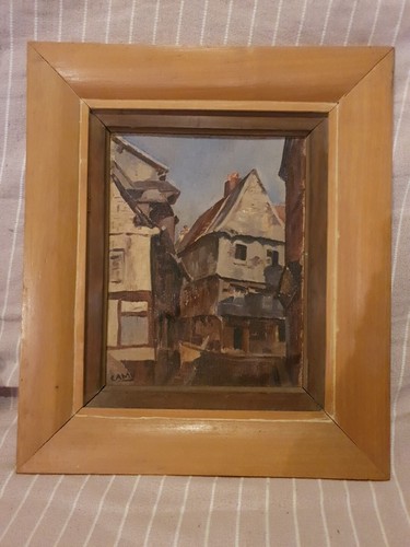 Peinture huile sur - l',