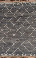 Tapis Oriental En Laine Grise