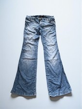 Vintage Y2k Lowrise Roberto Cavalli Flared Blue Jeans 26 S
