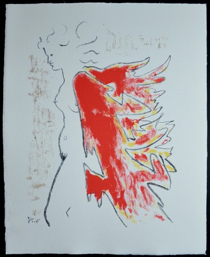 Lithographie jean cocteau - de,