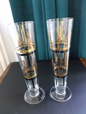 2 FLUTES A BIERE RITZENHOFF HAUTEUR 25 CM