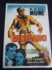 Hudson's Bay 1941 Paul Muni spanish herald flyer movie poster cinema