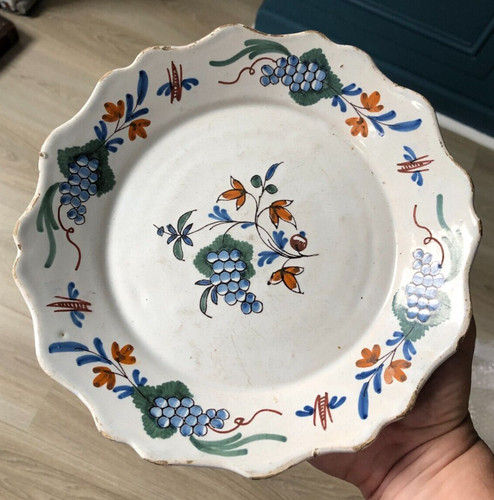 Belle assiette faïence - assiette,