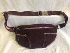 Purple Fleece fanny pack by