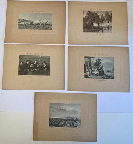 Lot gravures anciennes - 5, «