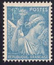 ref: 650-20 TYPE IRIS N°: 650  VARIETE ( le chiffre 1 bleu ) neuf **