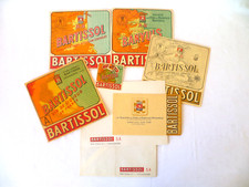 ANCIENNES PUBS BARTISSOL BANYULS DÉPLIANT ENVELOPPES ÉTIQUETTES