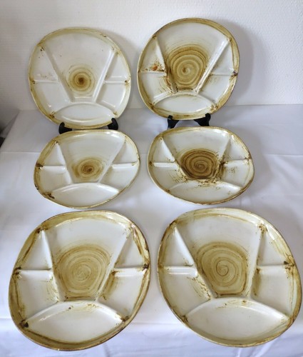 Lot assiettes fondue - assiettes,