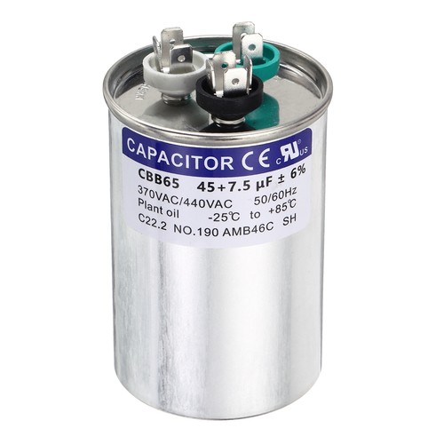 Pour 5mfd cbb65 capacitor - 45+7.5mfd,