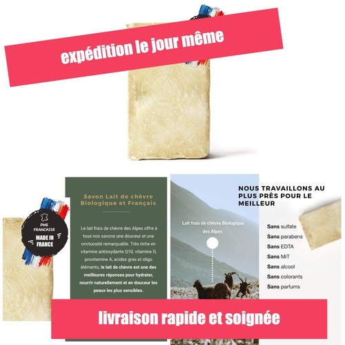 Savon lait chèvre - lait,
