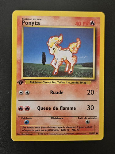Carte pokémon ponyta - carte,