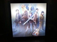 Cadre lumineux 3D " Star wars the last jedi " luminart