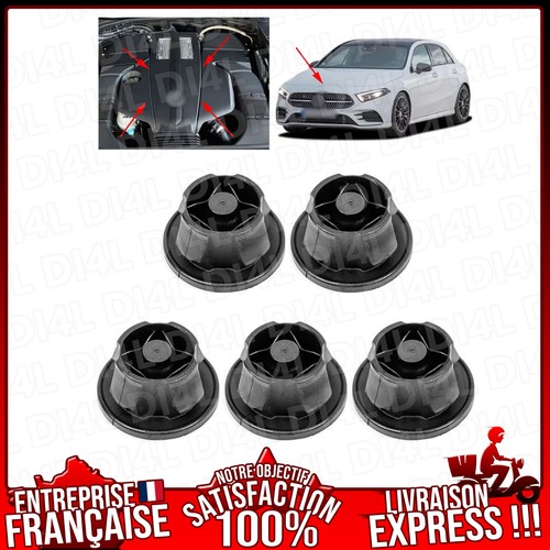 Clips fixation cache moteur - cache,