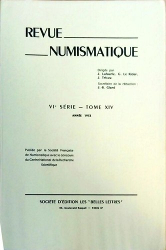 Revue numismatique vie série - revue,