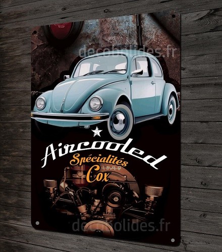 Plaque métal déco - , volkswagen
