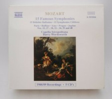 Nouveau ! Boîte De CD MOZART 15 Symphonies Célèbres 5CDs Scellée En Usine NAXOS