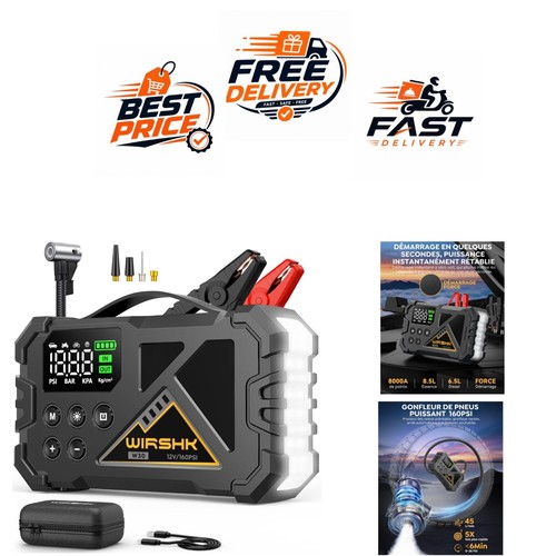 Booster batterie voiture 8000a - booster,