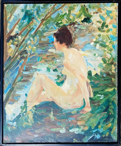 Huile sur toile - toile, signée