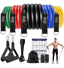 Kit Élastiques de Musculation|ZENDA|Entraînement Complet à Domicile, Bureau…