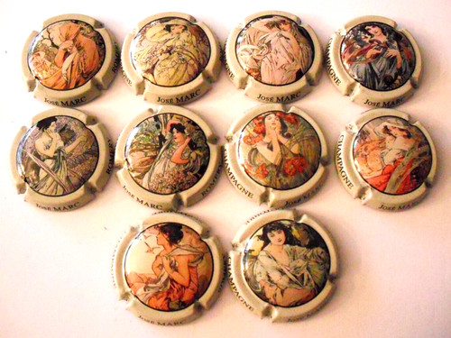Capsules champagne marc - 10, de