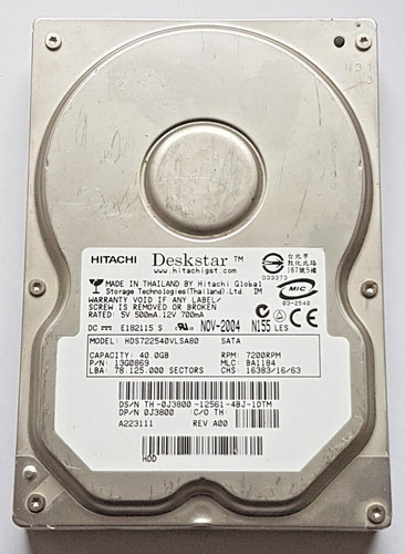 Disque dur sata hitachi - 40, go