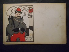 CPA RARE ! carte ORIGINALE  Illustrateur ROUBiLLE Cocorico. (pas un retirage)