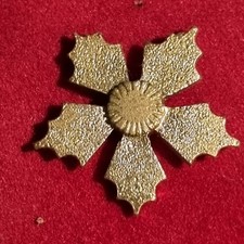 Pins Flocon De Neige Doré