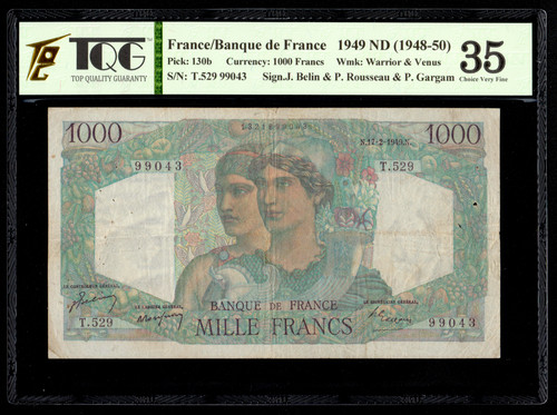 France 1000 francs 1949 - france,