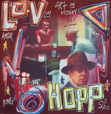 SPACO signed EDWARD HOPPER  tableau pop STREET ART graffiti french USA love