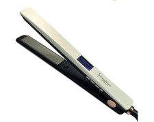 Fer à lisser professionnel en titane, fer plat à la kératine ionique avec plaque