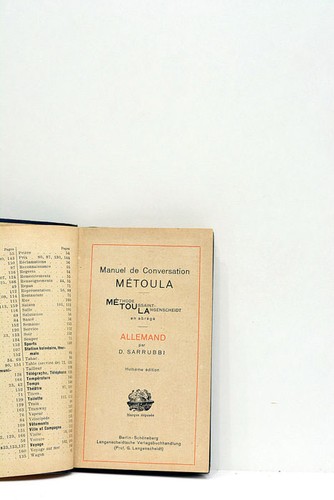 Livre ancien sarrubbi allemand - sarrubbi,