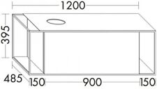 meuble sous lavabo burgbad Junit pour lavabos à poser, version droite,