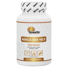 Extrait de Maca 10:1 – Comprimés – Vitalité, Libido, Immunité, Adaptogè – Sowelo