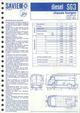 SAVIEM / FOURGON DIESEL SG 3 /