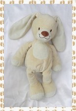 Doudou Peluche Lapin Beige Et Ecru Nicotoy