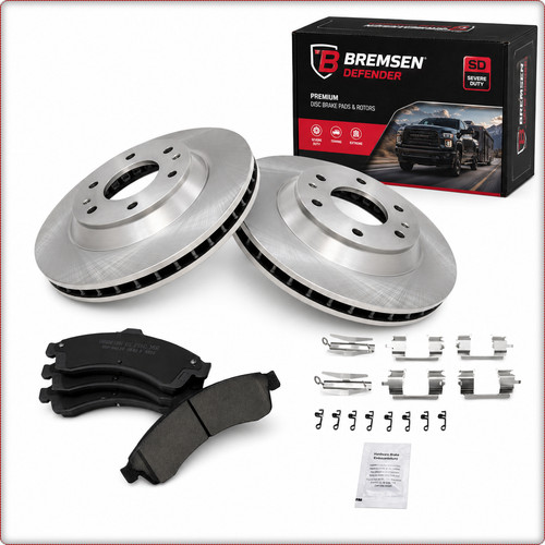 Disques frein plaquettes - 2x,