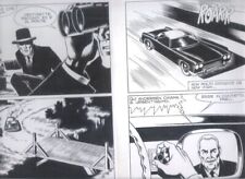 2  planches originales  Magnus et Bunker Satanik 105  1969