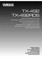 Yamaha TX-492-RDS Tuner Owners