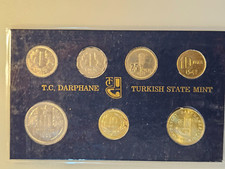 Set Turquie (Turkey) années mixées 6 pièces et 1 jeton de 1937-1953