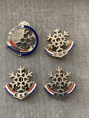 Lot insignes esf flocons - insignes,