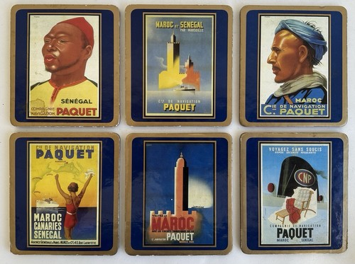 Ancien set sous verres - ancien, 6